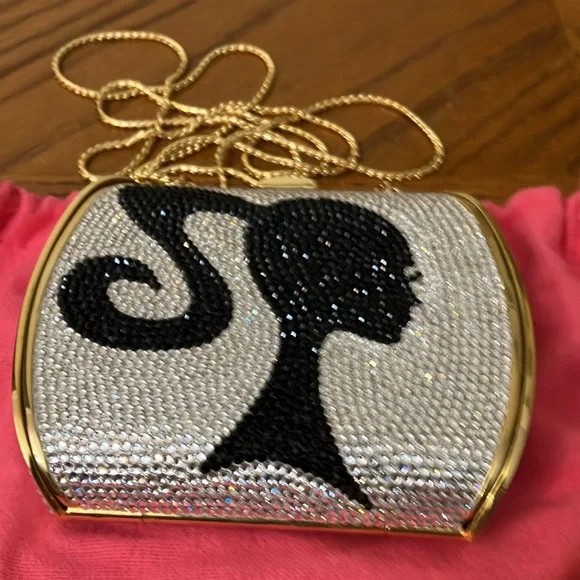 JUDITH LEIBER EXTREMELY RARE ICONIC EVENING BAG , COMPACT, COIN PURSE , MIRROR, - Picture 2 of 13